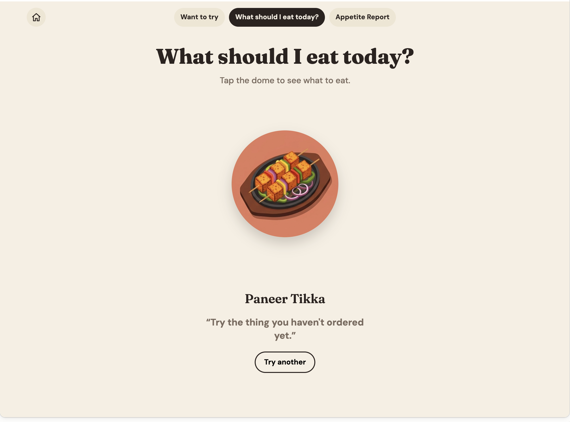 Dish revealed